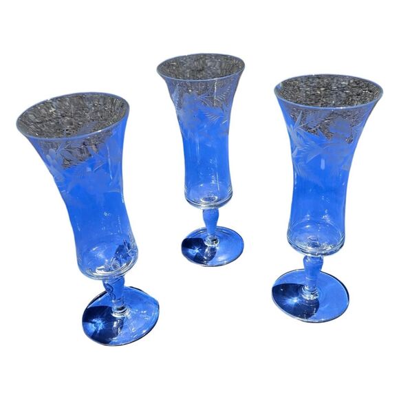 VTG Set of 3 Parfait Glasses by Rossini - Picture 2 of 8